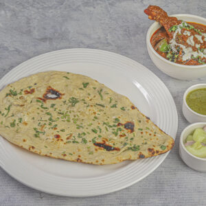 Butter Chicken [4 pcs] and Butter Naan [2 ] with Salad and Chutney