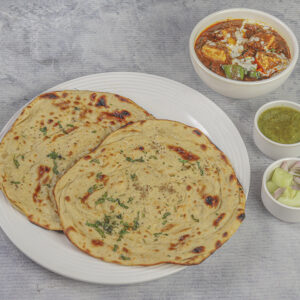 Kadai Paneer with Laccha Paratha [2 pcs]